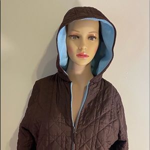 XL Midweight Hooded Brown Jacket